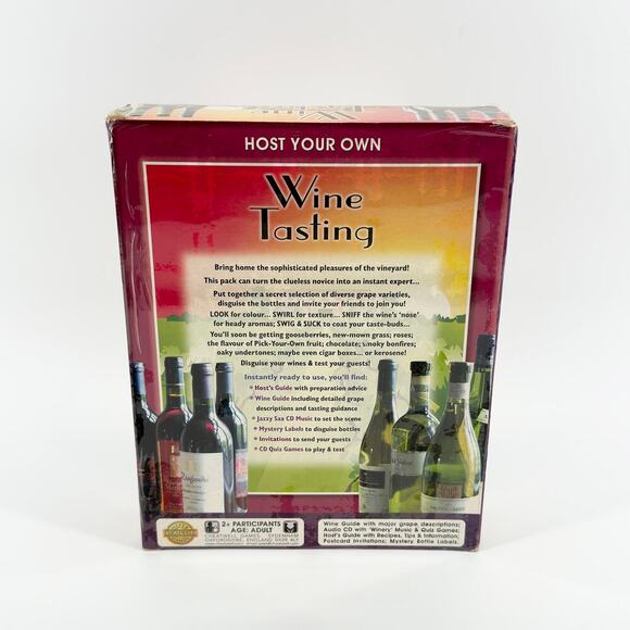 Host Your Own Wine Tasting Party Game - Perfect for Wine Lovers - New Sealed Box - Picture 6 of 6